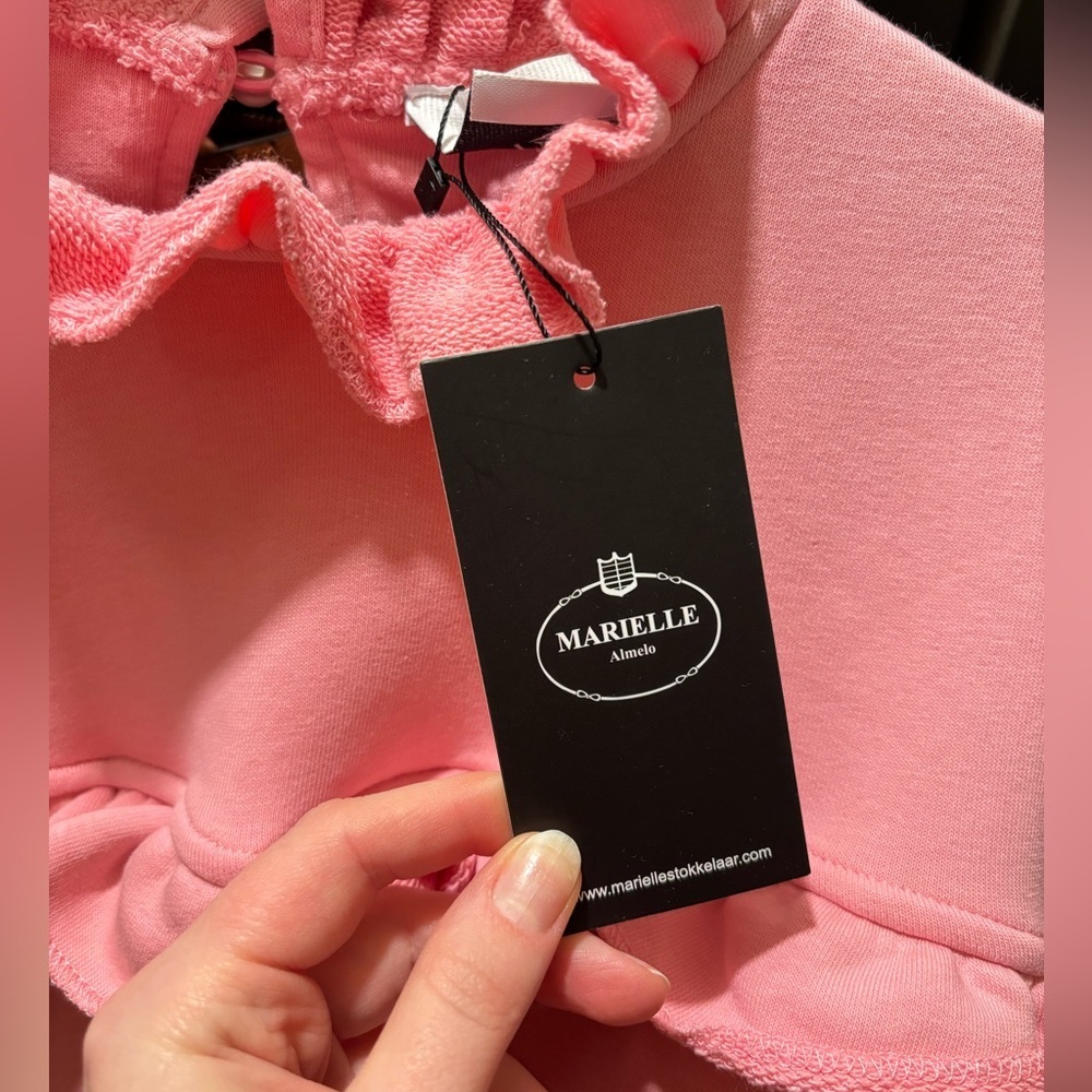 NWT Marielle Stokkelaar Almelo The Sophie Cotton Ruffle Tiered Shift Mini Dress - Picture 4 of 7